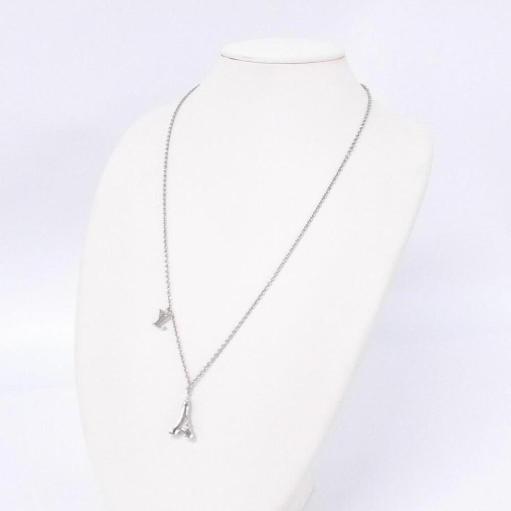 LOUIS VUITTON Silver Necklace - Picture 5 of 5